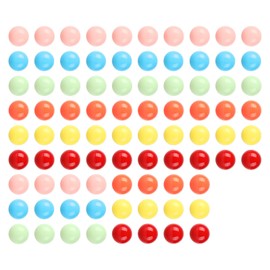 Laviesto 12mm Game Replacement Marbles Balls,84pcs Acrylic Game Balls for Board Game,Rainbow Bead Game,Color Sorting Toy,Marble Games (6 Colors)