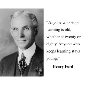 Henry Ford  " anyone who stops learning" Quote 8 x 10 Photo Picture #dm1