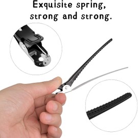 12pcs Pinzas Para Cabello Para Estilizar y Seccionar, Pinzas Para Cabello Estilista, Pinzas Para Peinar El Cabello, Pinzas Pelo, Clips De Corte De Cabello Para Salón y Hogar, Flequillo, Ondas