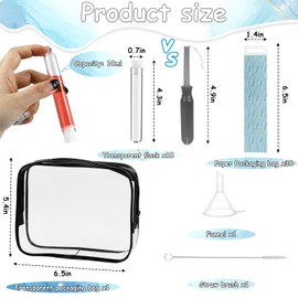 57 Pcs Mini Tampon Flasks for Women, Reusable Flasks Bottle Containers, Cruise Flasks Kit for Travel, Concert, Outdoor Sports(blue)