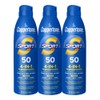 Coppertone Coppertone Sport Sunscreen Spray SPF 50, Water Resistant Spray Sunscreen Bulk Pack, 5.5 Oz, Pack of 3 (Packaging May Vary)