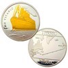 Strugglejewelry RMS - Moneda de Viaje y Barco Titanic