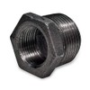 1/2" x 3/8" BLACK MALLEABLE IRON HEX BUSHING reducer reducing