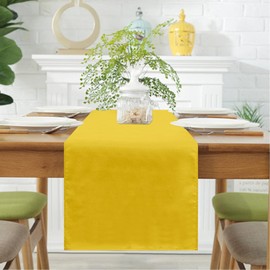 Waterproof Table Runner, Table Runners Modern, Table Runners Decorative Waterproof, Table Runners Outdoor, Waterproof Table Runners Modern for Kitchen Dining Room Party (40*180 cm, Yellow)