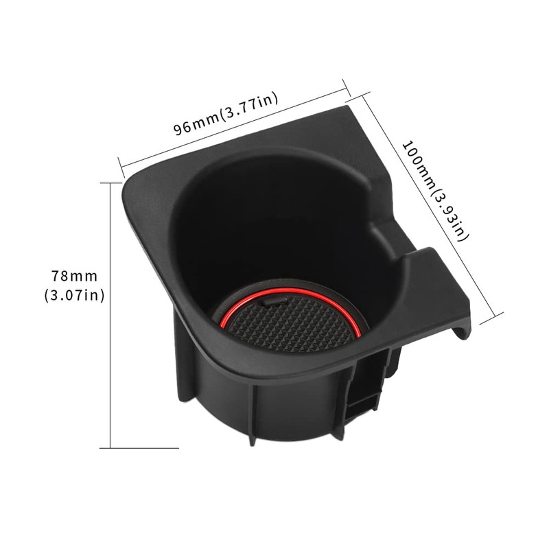 AOTEMILK Console Cup Holder Inserts Replacement for Toyota Tacoma 2005