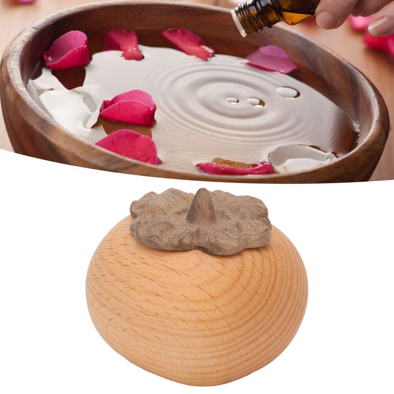 Essential Oil Aroma Diffuser Beech Wood Portable Improve Sleep Diffusion