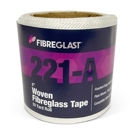 Fibre Glast Fiberglass Cloth Tape, 4in Wide — Premium Plain Weave Glass Fiber Mesh Roll with Finished Edges — Marine Repair, Reinforcement, Sleeve, Pipe & Tank Winding – 10 Oz, 10 Yards, Made in USA