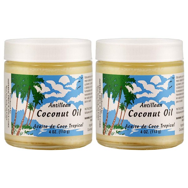 Antillean Coconut Oil 2 oz. Aceite De Coco 2-PACK (4 total ounces)