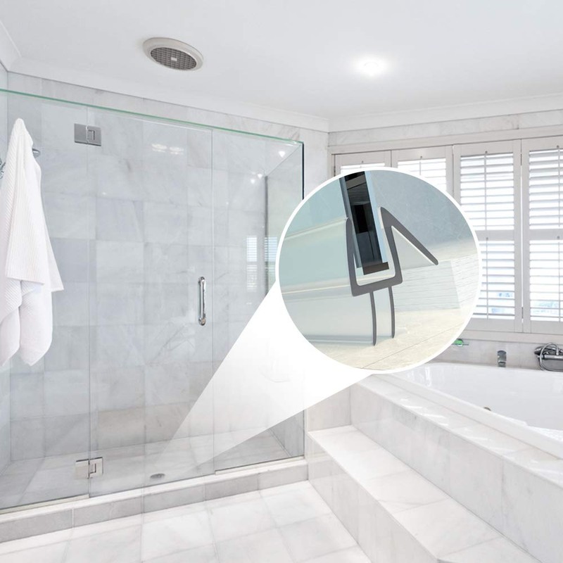 Yecaye 3 Pack 3/8" x 39" Shower Door Bottom Seal,Shower