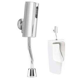 Urinal Flush Valve, Intelligent Sensor Urinal Valve Fully Automatic Touchless Toilet Flush Valve Wall Mounted for Home Public Male Toilet