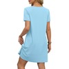 OFEEFAN Women's Summer Dresses Short Sleeve T Shirts Dress Casual