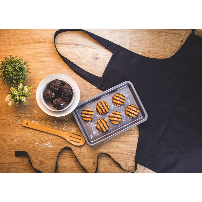 Clay Roberts Chefs Apron, Black, Cooking and Baking Apron for