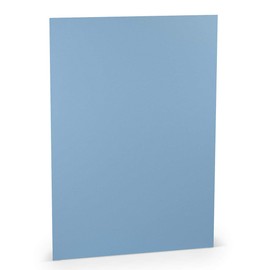 PAPERADO 25 x Coloured Paper DIN A4 - Dark Blue Ribbed Light Blue 160 g/m² Paper Sheets - Craft Paper in 29.7 x 21 cm Painting, Crafts & Printing
