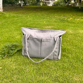 Augbunny Large Capacity Canvas Tote Shoulder Bag Multi Purpose Beach Bags Heavy Duty Shopping Bags