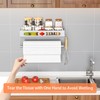 Paper Towel Holder Wall Mount, MAYZOLOP Easy One-Hand Tear Design
