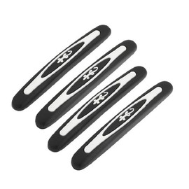 Ruilogod 4 Pcs Black White Gecko Decorative Car Door Bumper Guard Sticker(id:48 861 bf 290 8ef