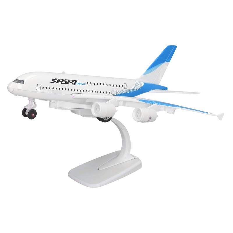 Alloy Airplane Model Aircraft Model 5 Lights Passenger Jet Toy