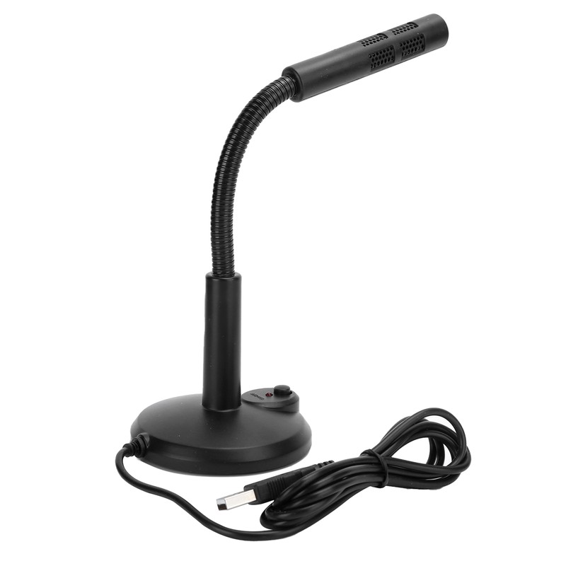 USB Microphone Adjustable Hose Desktop Computer PC Live Broadcast Business
