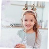 FOMIYES Christmas Reindeer Antlers Headband Plush Holiday Hair Hoop for
