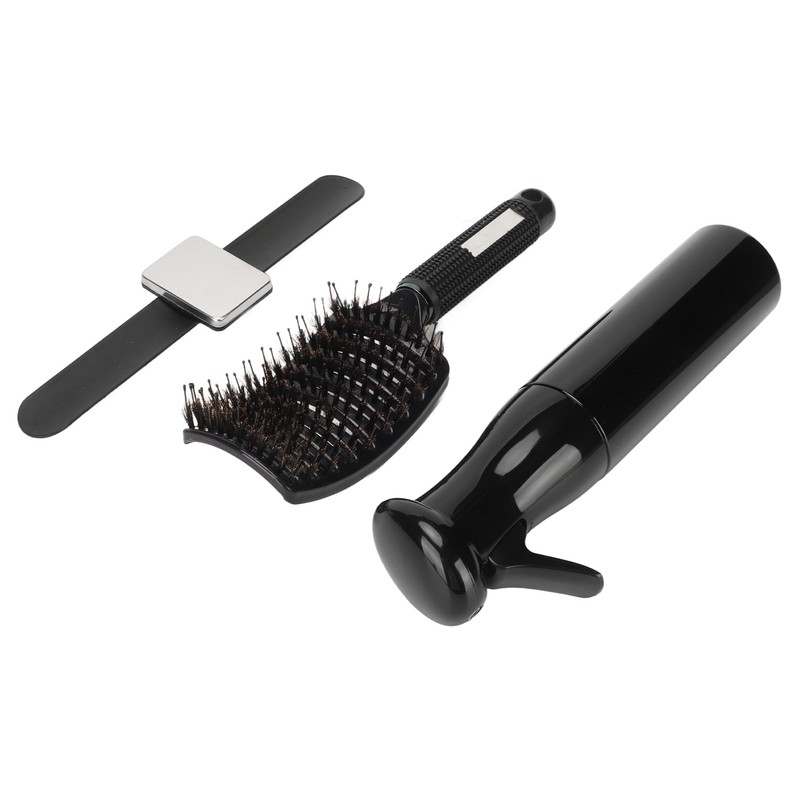 Detangling Curved Vent Brush Spray Bottle Hair Clip Pin Wristband