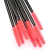 50 piezas/paquete de cepillos desechables de silicona para pestañas, varitas