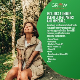 Grow Vitamin B1 Complex - Allithiamine Natural Vitamin B1 Supplement with Essential B-Vitamin