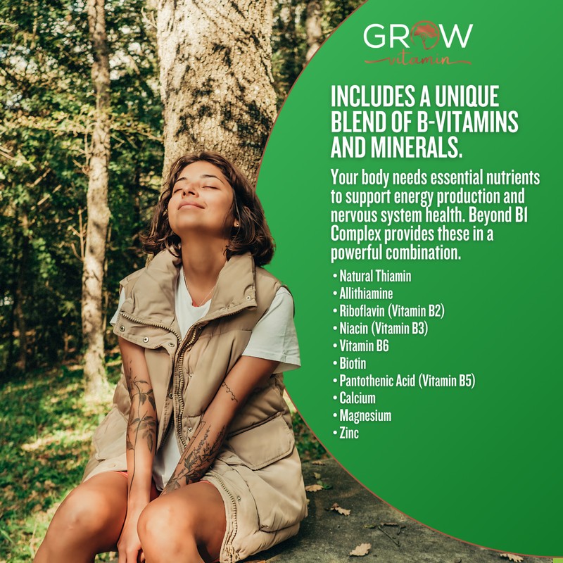 Grow Vitamin B1 Complex - Allithiamine Natural Vitamin B1 Supplement
