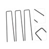Mipcase 20pcs U-Shaped Garden Lawn Stakes Landscape Fixing Tools for