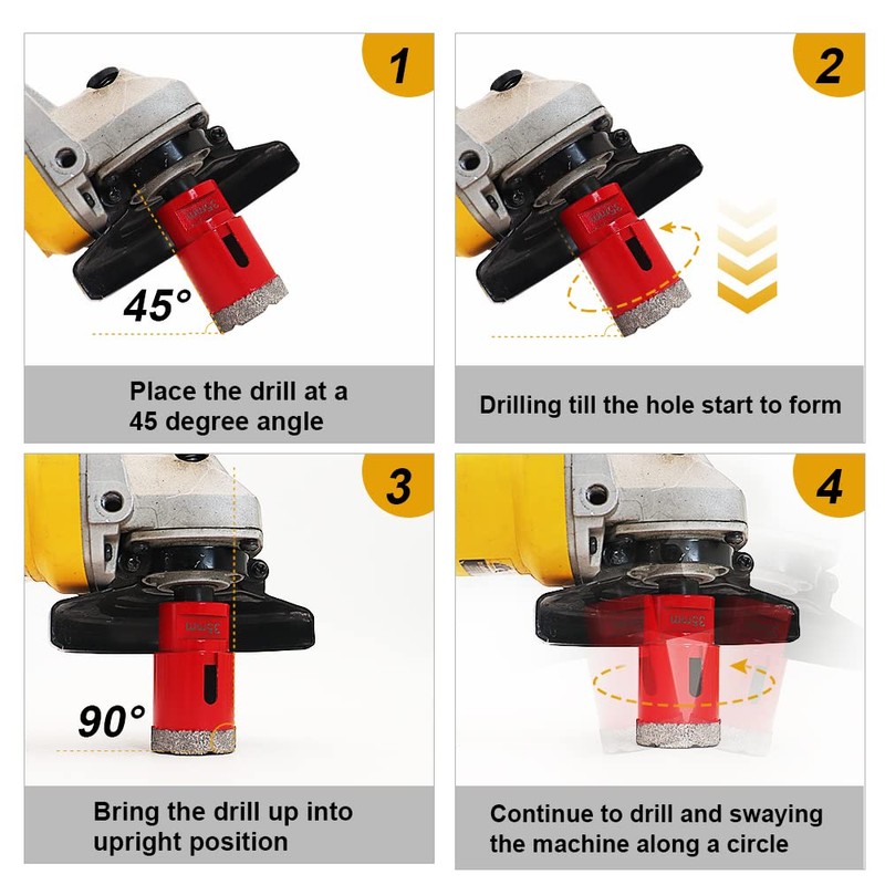 SHDIATOOL Diamond Drill Core Bit with M14 Connection Vacuum Brazed