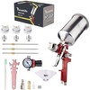 Throohills Professional HVLP Spray Gun Kit with 1.4/1.7/2.0mm Nozzles &
