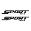 Black Sport 4x4 Bedside Decals: Fits 2017-2019 Ford Trucks 2