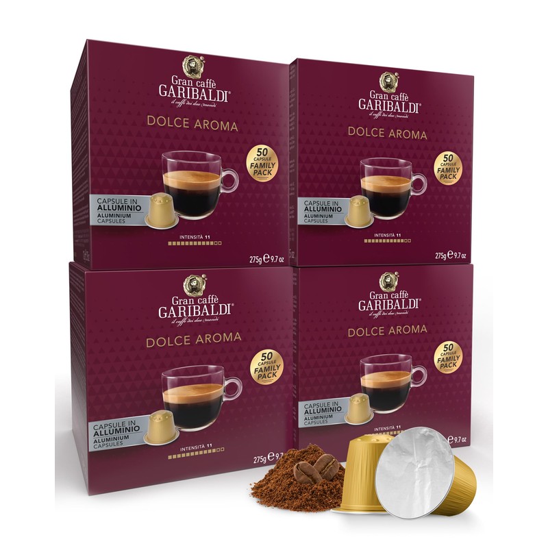 Gran Caffè Garibaldi Espresso Pods, Italian Roasted Coffee, Compatible Nespresso