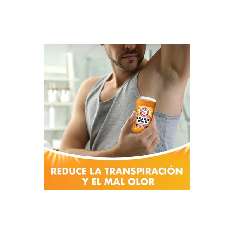 Arm & Hammer Antitranspirante Ultra Max Active Sport, Protección Máxima