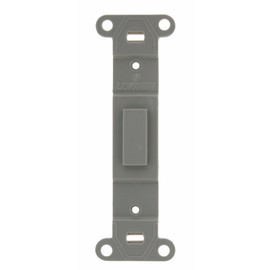 Leviton Toggle Plastic Adapter Plate, Blank Toggle No Hole, 80700-GY, Gray