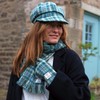 100% Harris Tweed Wool Tartan Scarf, 155cm x 25cm, Soft