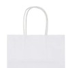 bagmad 50 Pack 8x4.75x10 inch Medium White Kraft Paper Bags