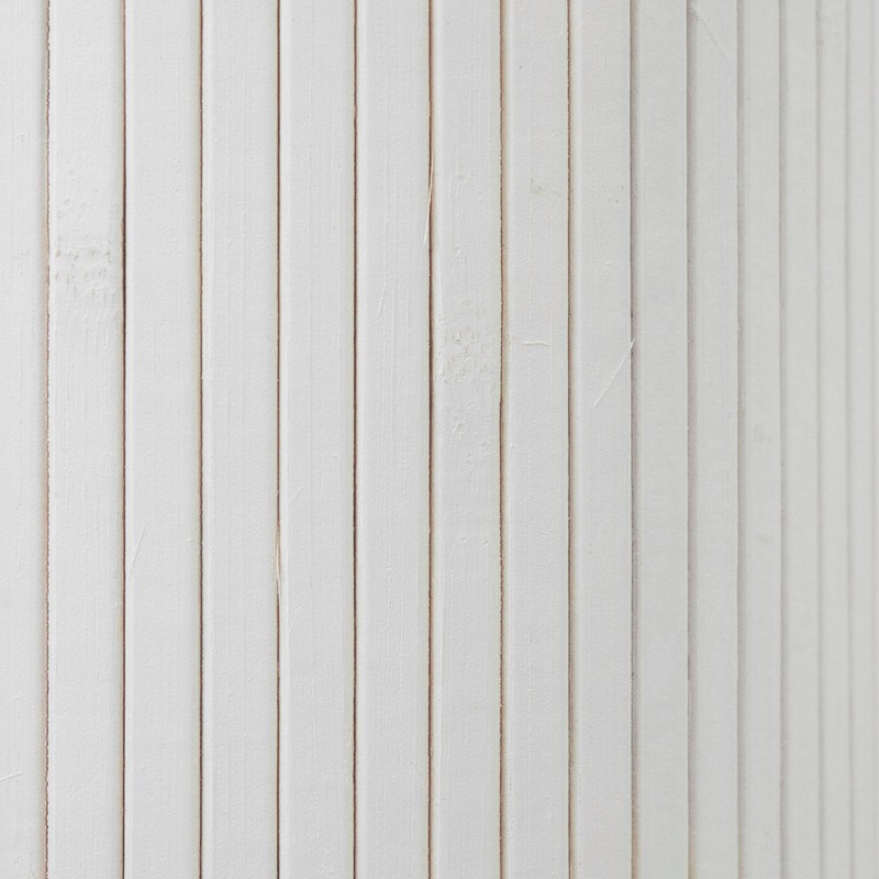 Red Lantern 2 ft. Short Bamboo Wave Screen - White