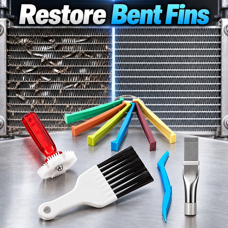 AC Fin Comb Cleaning Tool Set – Metal & Plastic
