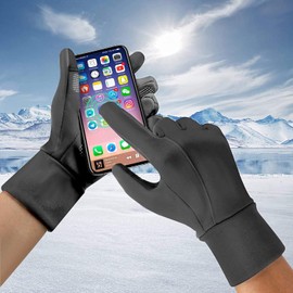 Grey Gloves for men winter Large