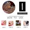 MISUD Press on Nails Long Square Fake Nails Glossy Glue