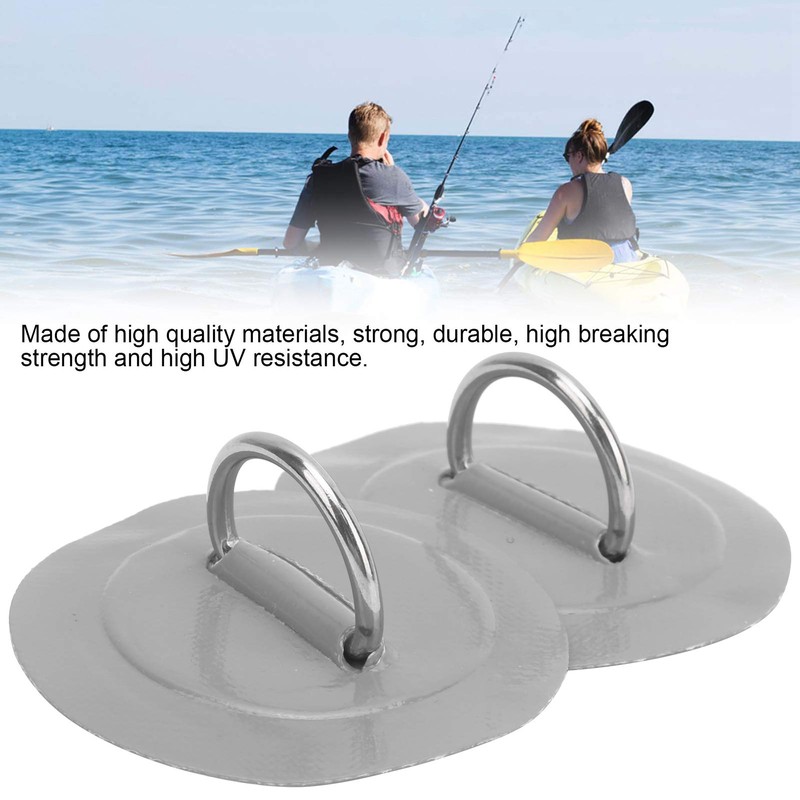 Pack of 2 Marine Fixed Buckle Paddle Board D-Ring Kayak