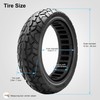 GLDYTIMES 70/60-7.5 Solide Tire,Fits Ninebot by Segway MAX G3 /
