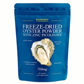 Oyster Extract with Zinc Picolinate | Freeze-Dried Pacific Oyster Powder with High Levels of Zinc, Selenium & Vitamin B12 | 60 Capsules by Roundway Supplements