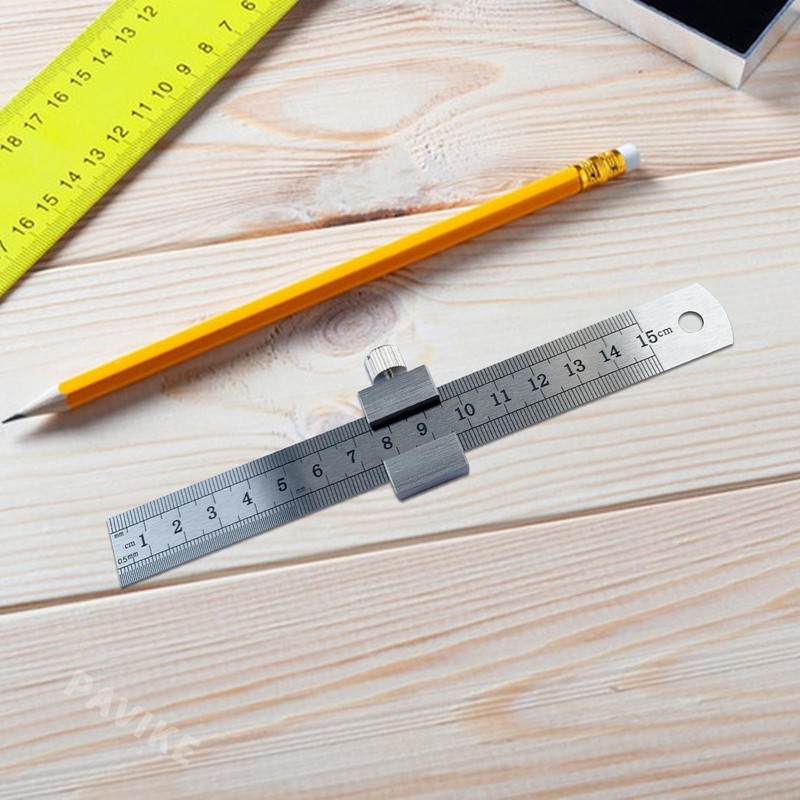 PAVIKE Ruler Stop, Ruler with Stopper, Ruler with Stopper, Ruler