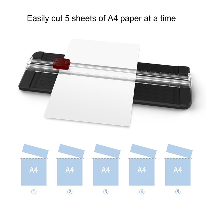 Paper Cutter 5 Sheets Capacity 300mm Cutting Width Mini Paper