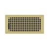 Polished Brass Plated Steel Rockwell Register for Floor/Wall Use -