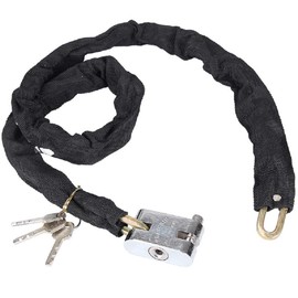 Metal Extra Long Chain Lock Padlock Safety Lock for Motorcycle Bicycle Scooter Moped Quad (M (85 cm)