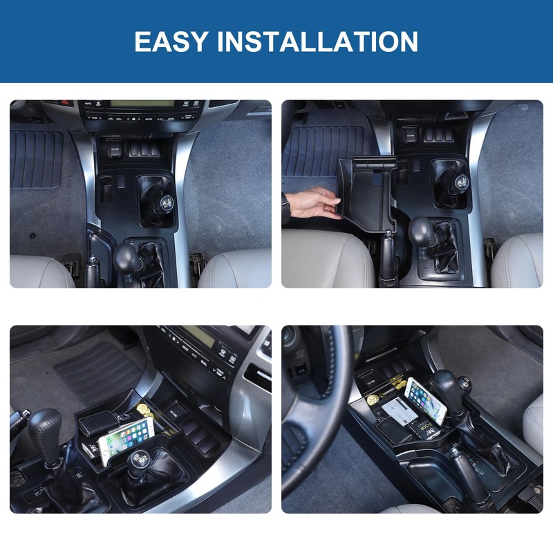 Heutamo Center Console Gear Shift Storage Box Compatible with Toyota