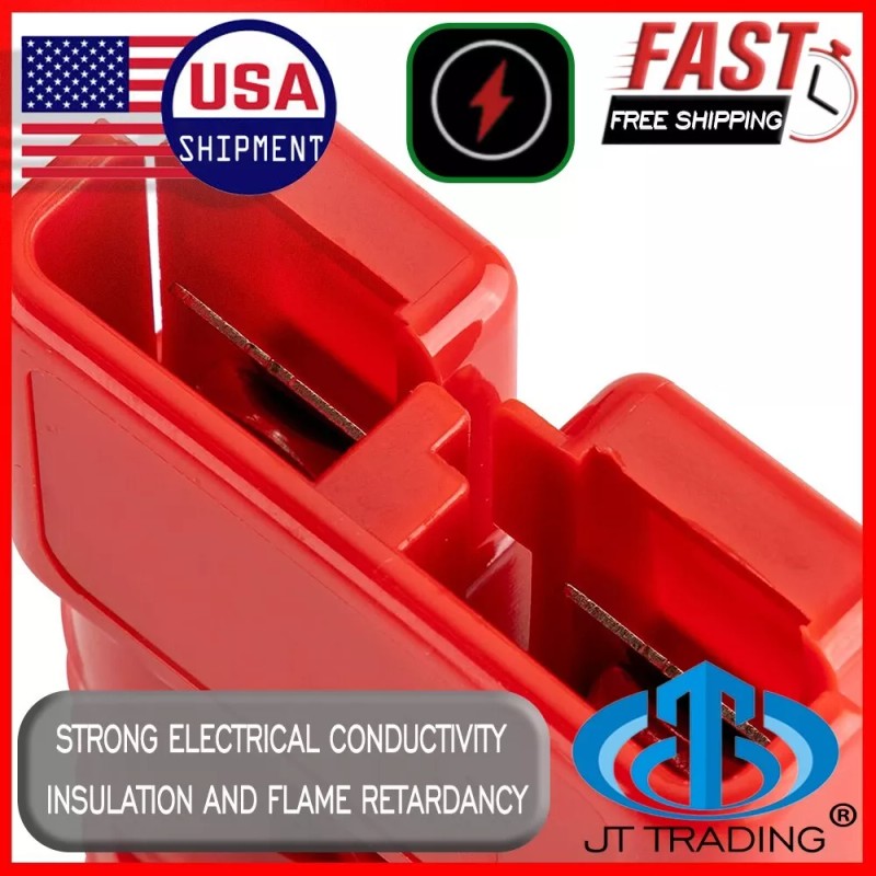 JTtrading 175A Battery Quick Connect Disconnect Jumper Connectors Cable Kit