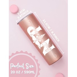 Onebttl Nurse Practitioner Gifts For Women, Nurse Practitioner Week Gifts for NP, Stainless Steel Tumbler With Lid 20OZ - Rose Gold - Best NP Ever